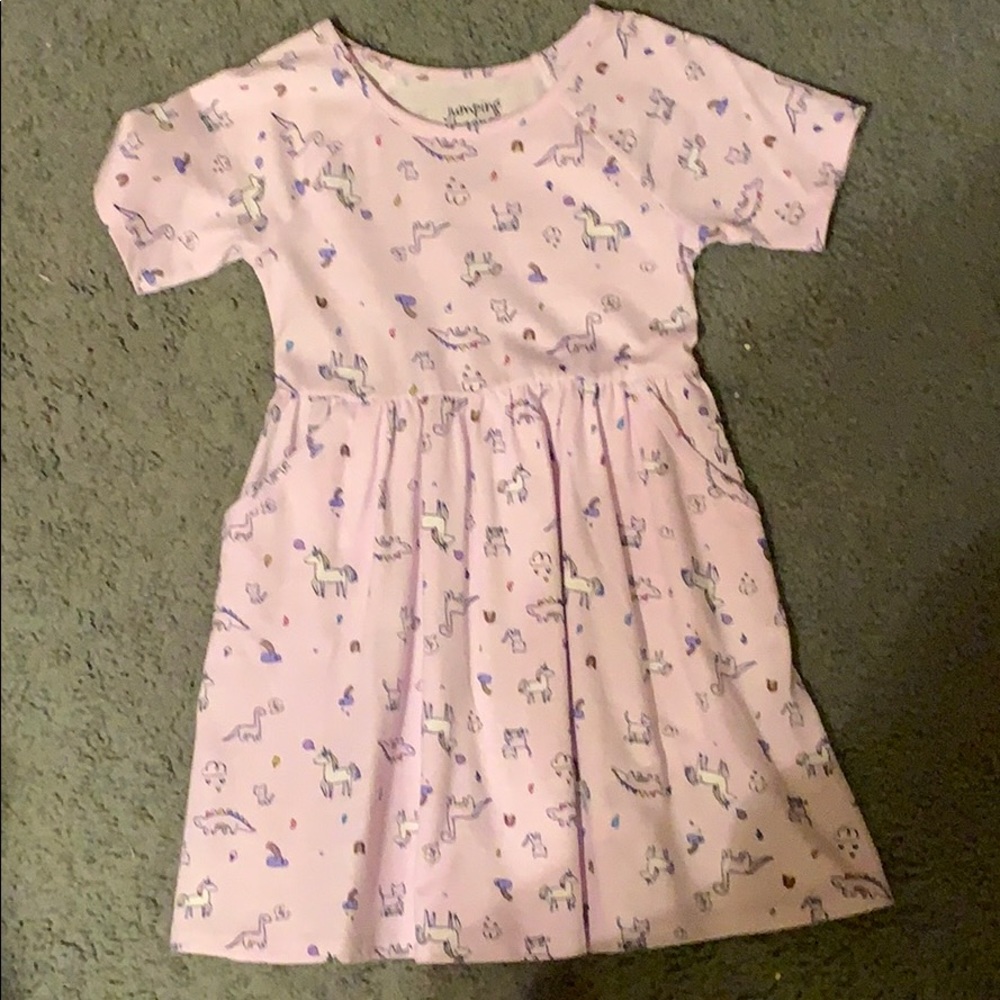 Girls Dress with Unicorns & Rainbows 🦄 🌈